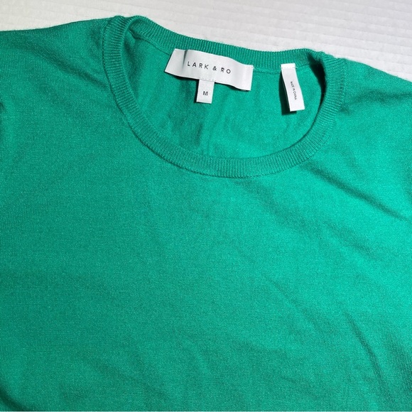 Lark & Ro Green Knit Pullover Sweater Womens Size Medium Office Professional - Picture 3 of 8